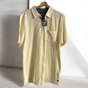 The Normal brand Men's Short Sleeve Polo Shirt in Light Yellow size L